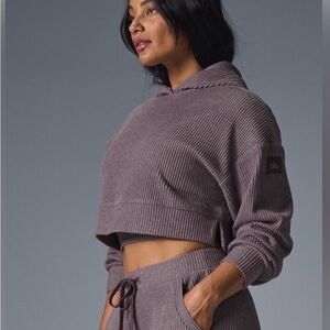 ALO Yoga Ribbed Top in Mauve